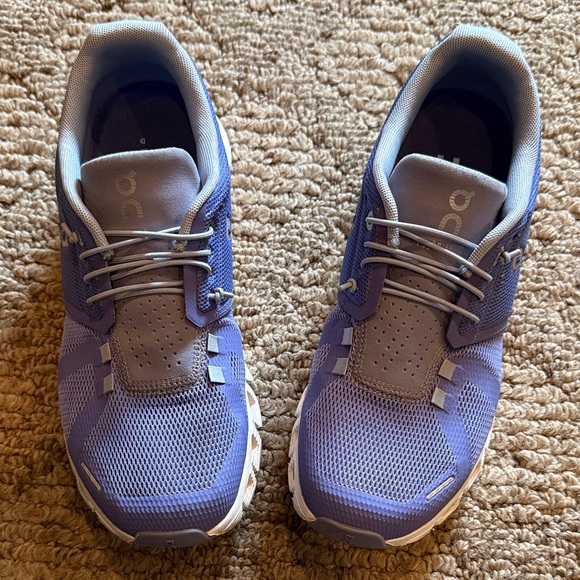 On Running Shoes - On Running Lavender and Gray Athletic Shoes